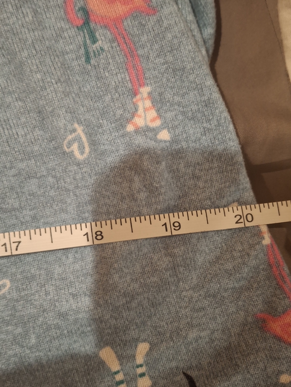 Relaxed Light Blue Women’s Pajama Set with Pink Accent Print - Picture 9 of 16